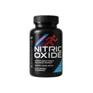 Envase frontal de 60 cápsulas de óxido nítrico suplemento Colombia marca SilverOnyx, vasodilatador muscular para el rendimiento físico.